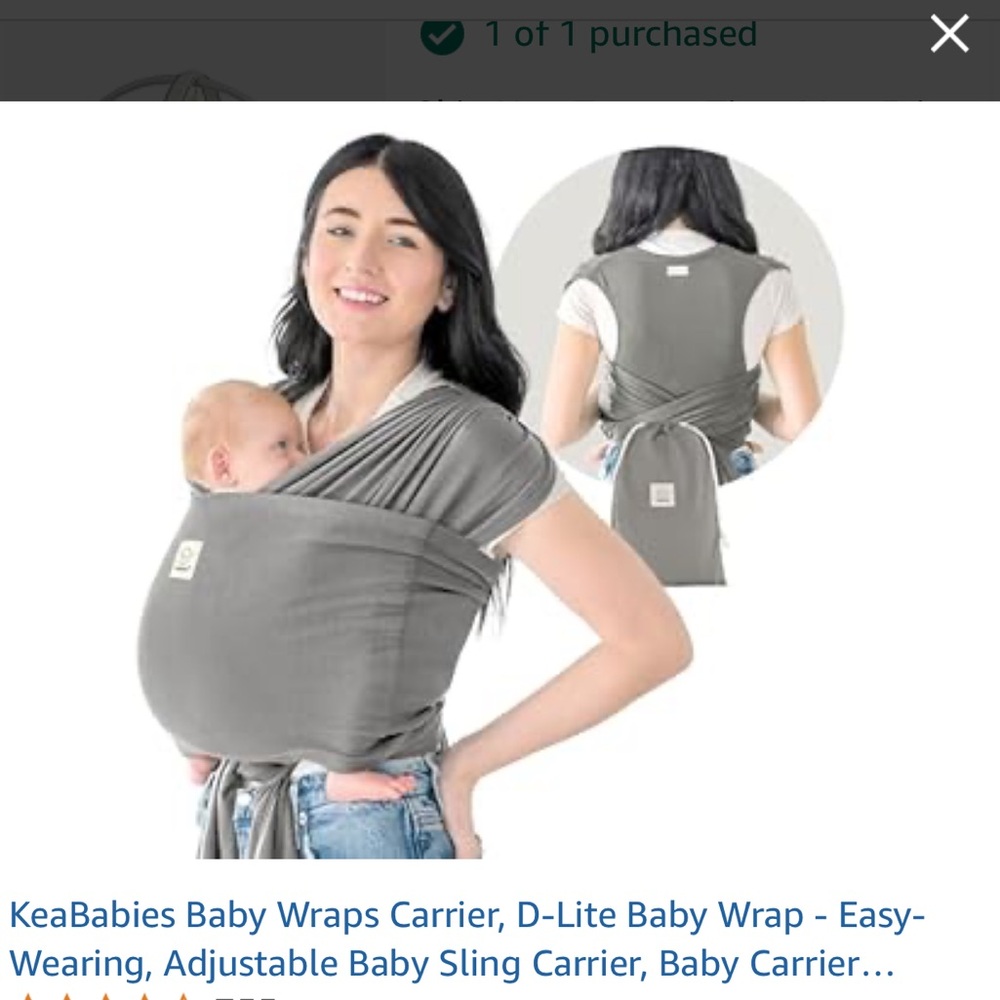 Baby wearing wrap